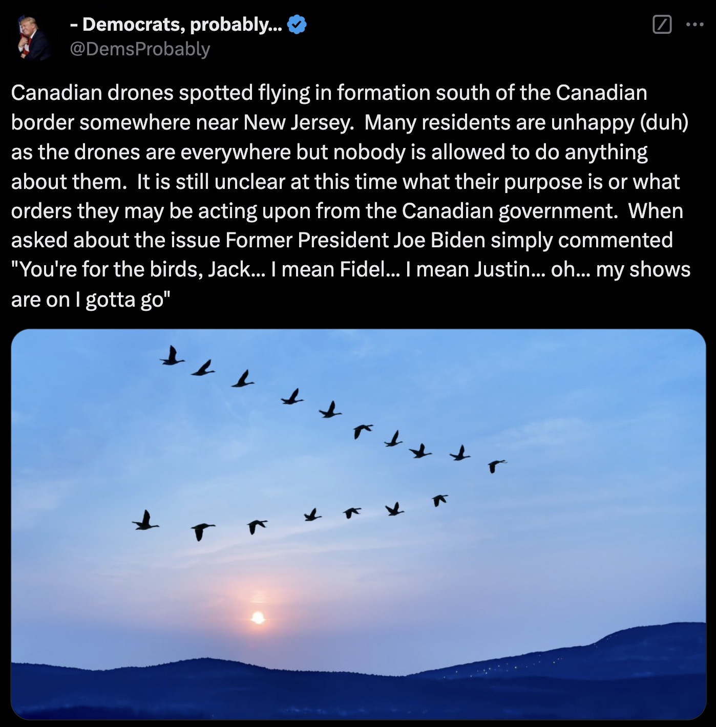 cultural issues in personality disorder - Democrats, probably... Canadian drones spotted flying in formation south of the Canadian border somewhere near New Jersey. Many residents are unhappy duh as the drones are everywhere but nobody is allowed to do an